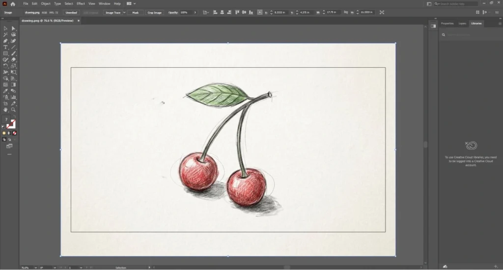 Get Your Drawing In Illustrator
